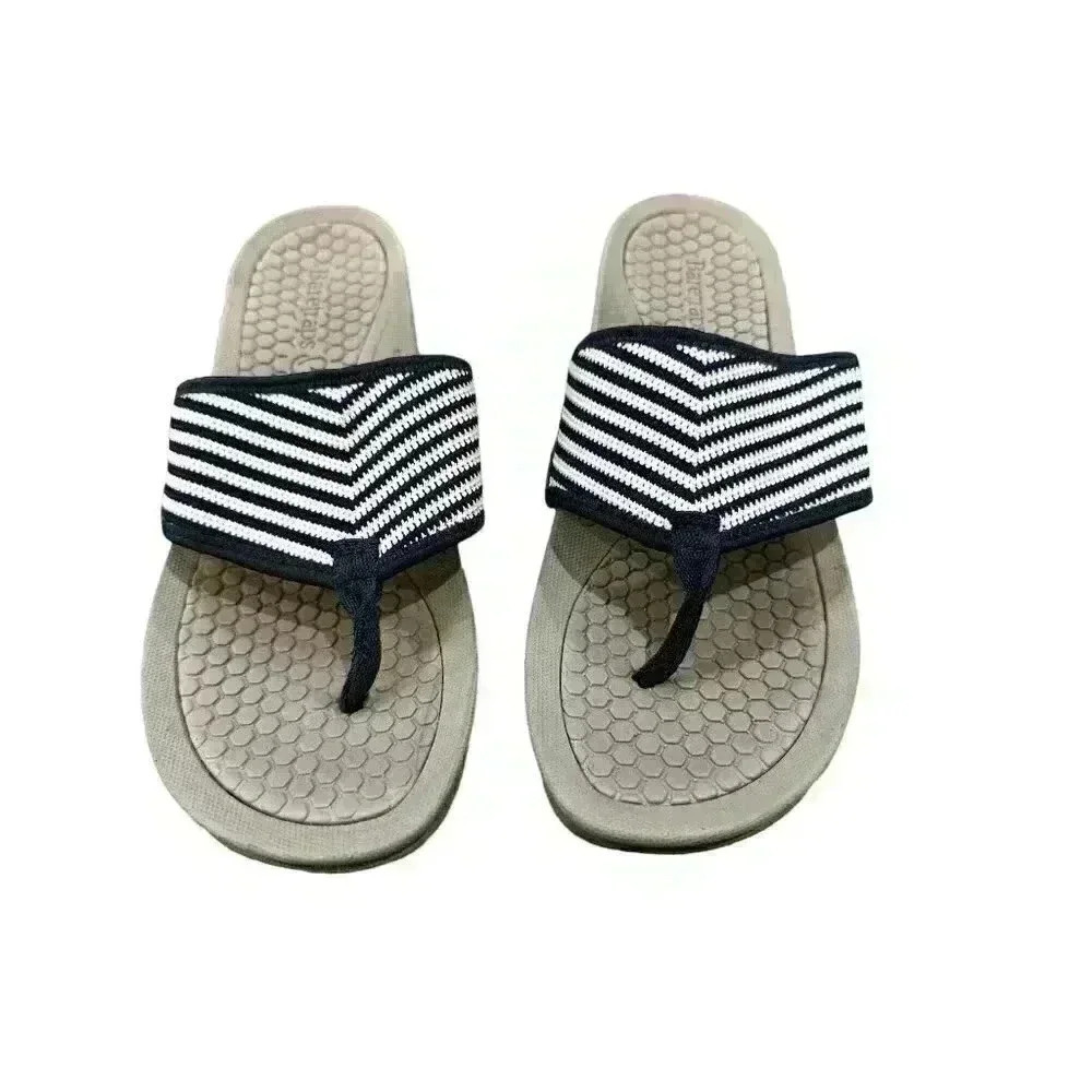 Bear Traps Daisy Sandals  Navy/White Size 6 M EUC